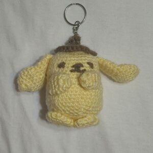 Sanrio Pompompurin Crochet Keychain
